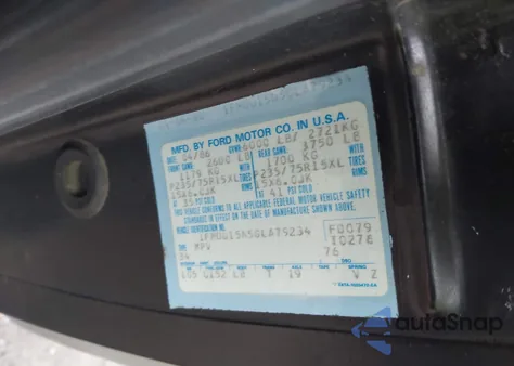 1986 Ford Bronco U100 z USA, uszkodzony, nr VIN 1FMDU15N5GLA79234